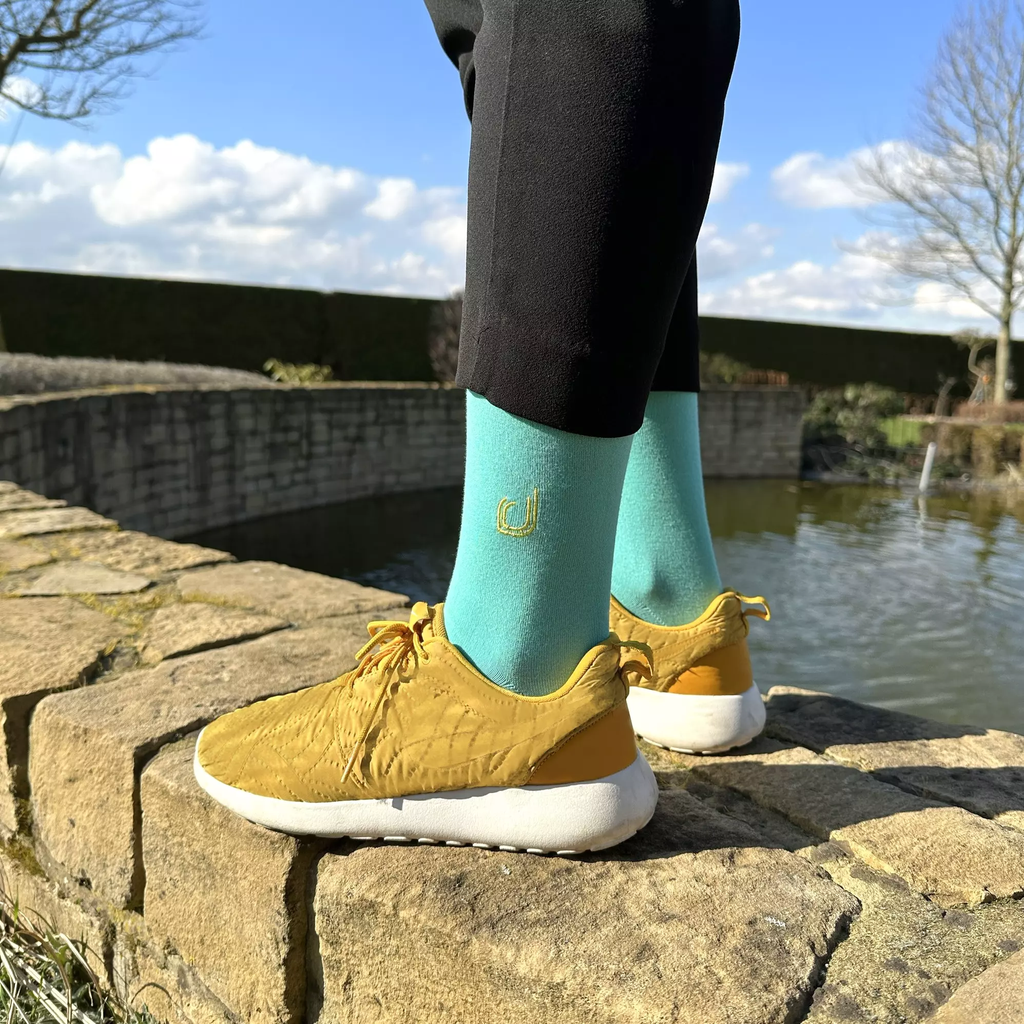 Pineapple C - nos chaussettes turquoises classiques