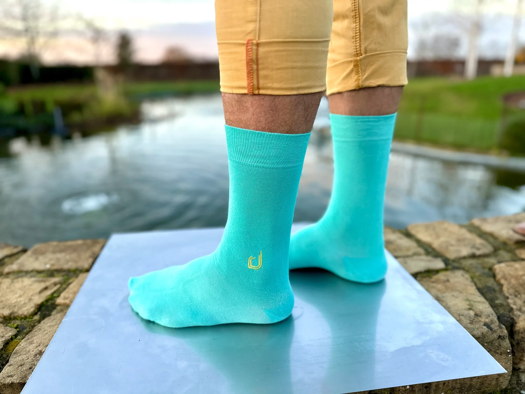 Pineapple C - nos chaussettes turquoises classiques