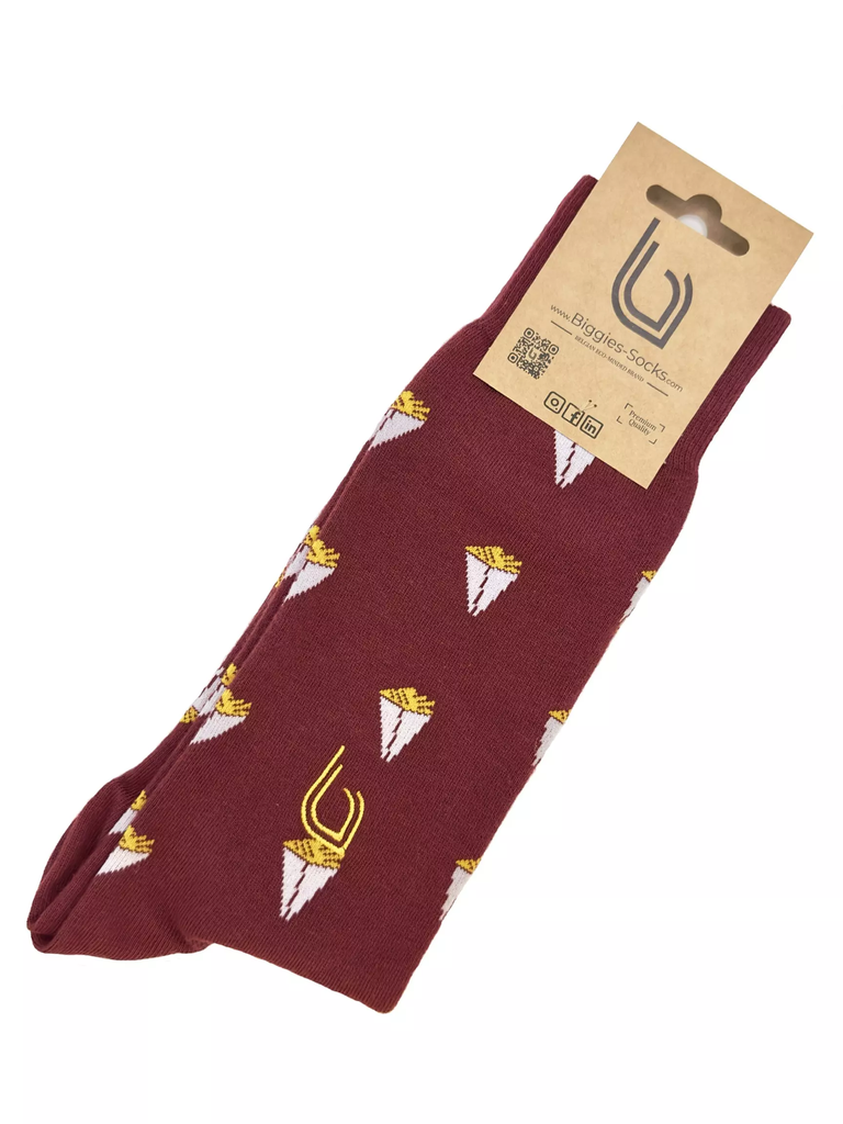 Belgian Fries O - chaussettes motifs frites