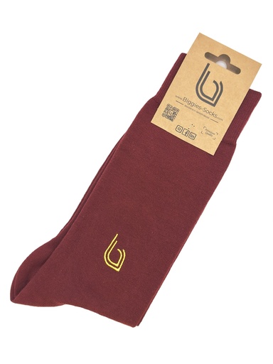 Belgian Fries C - nos chaussettes hautes bordeaux